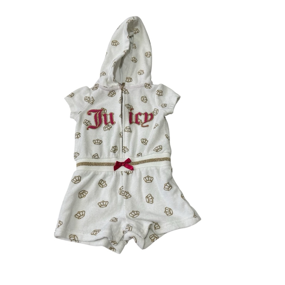 Juicy couture terry cloth romper size 6-9months